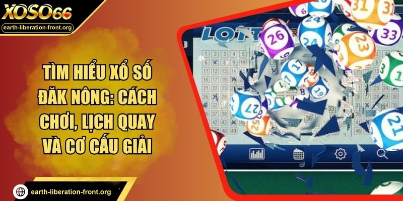 Tìm Hiểu Xổ Số Đăk Nông: Cách Chơi, Lịch Quay Và Cơ Cấu Giải